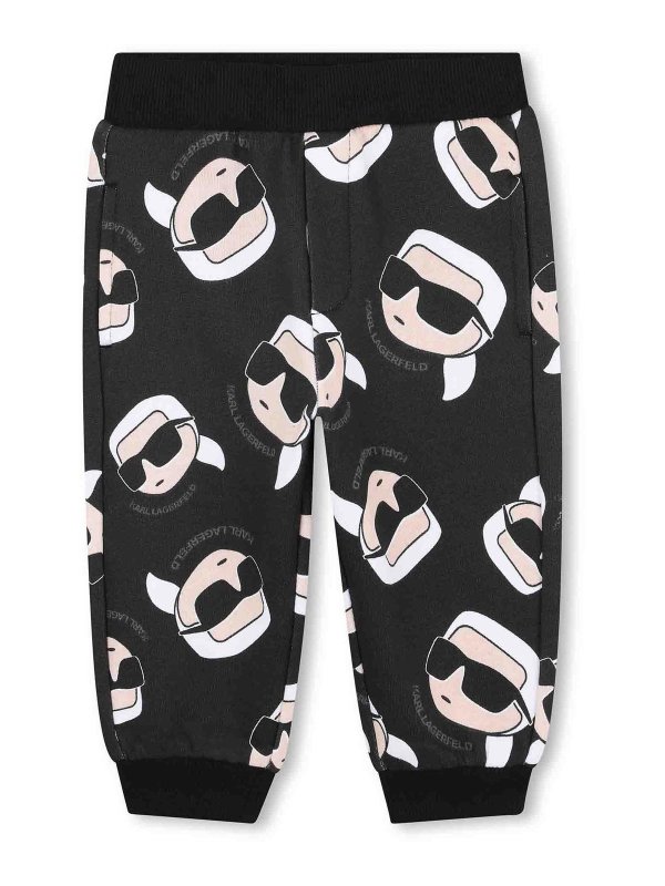 KARL LAGERFELD: Pantalons casual - Pantalons Décontractés - Noir