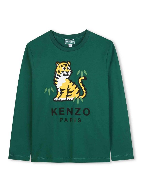 KENZO: T-shirts - T-Shirt - Grün