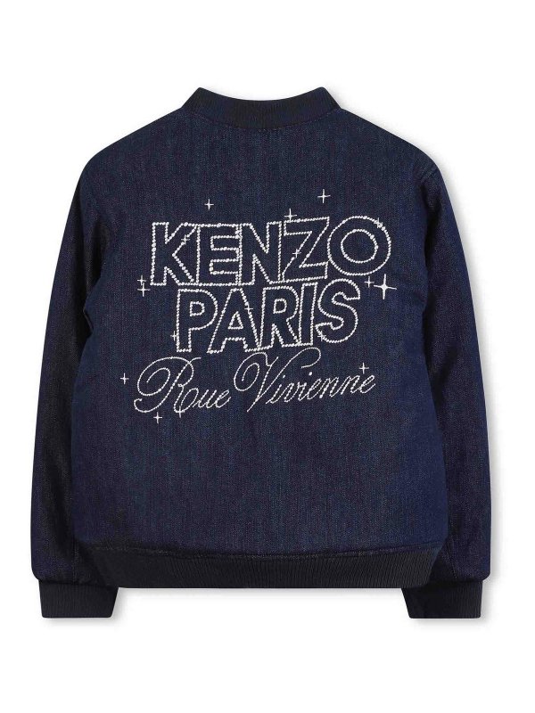 KENZO: bombers online - Bomber Jacket With Logo