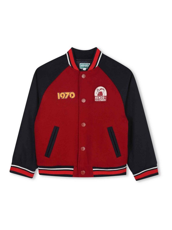 KENZO: bombers - Bomber Jacket With Logo