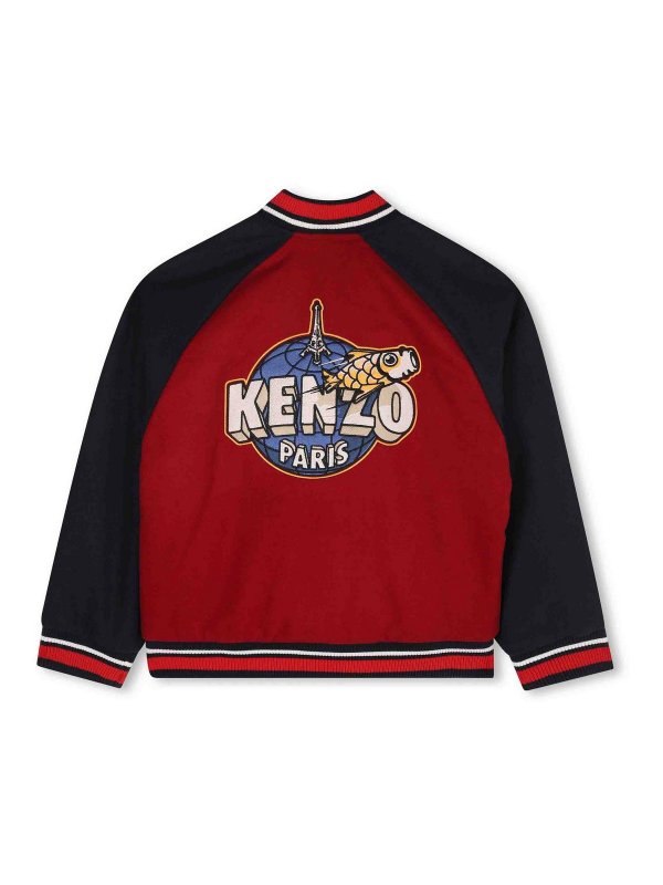 KENZO: bombers online - Bomber Jacket With Logo