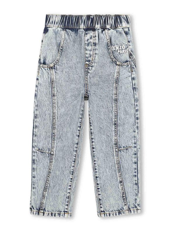 KENZO: Jeans à jambe droite - Jean Droit - Gris