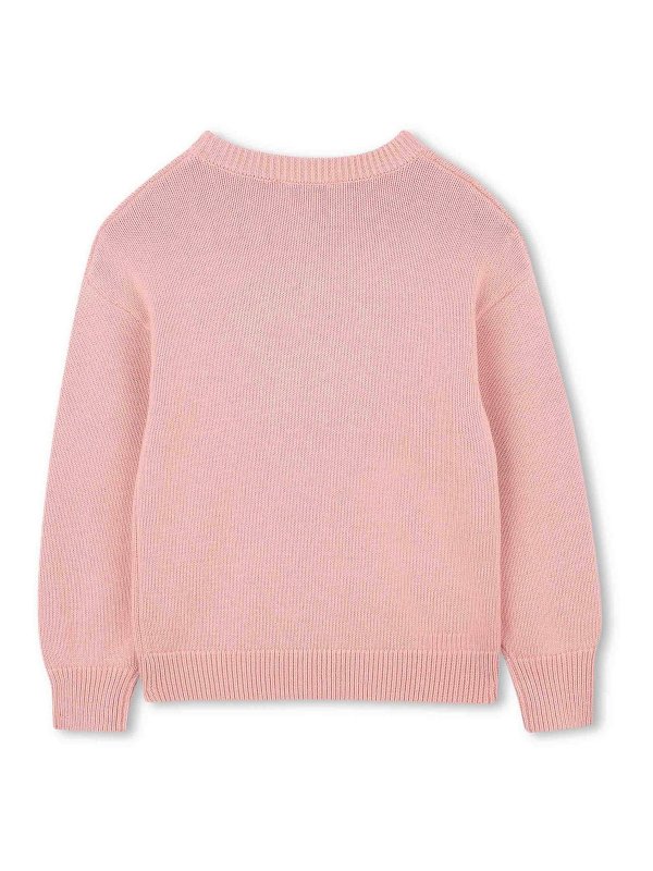 KENZO: Strickpullover mit Rundhalsausschnitt online - Rundhalspullover - Nude