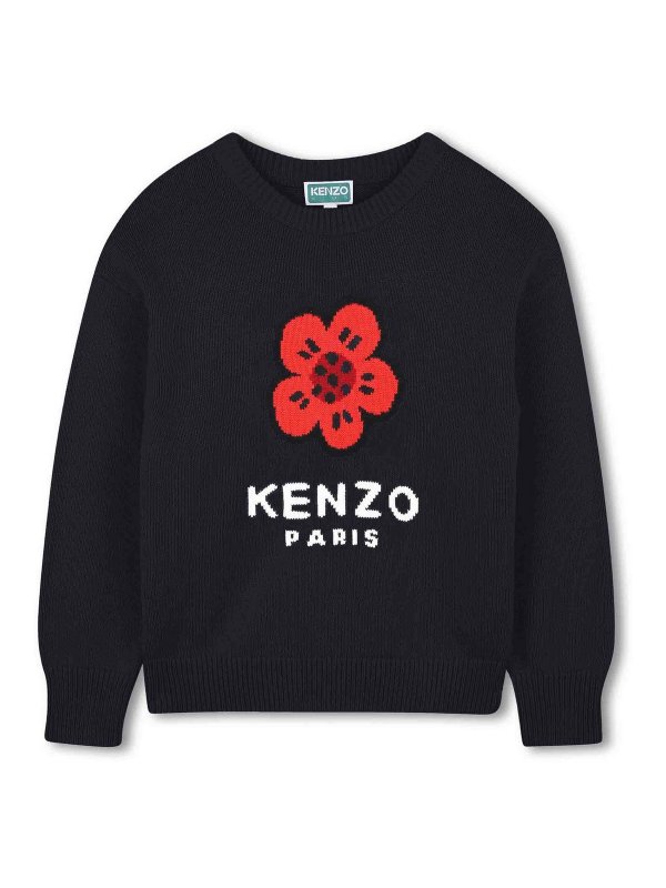 KENZO: Pull col rond - Pull Col Rond - Bleu