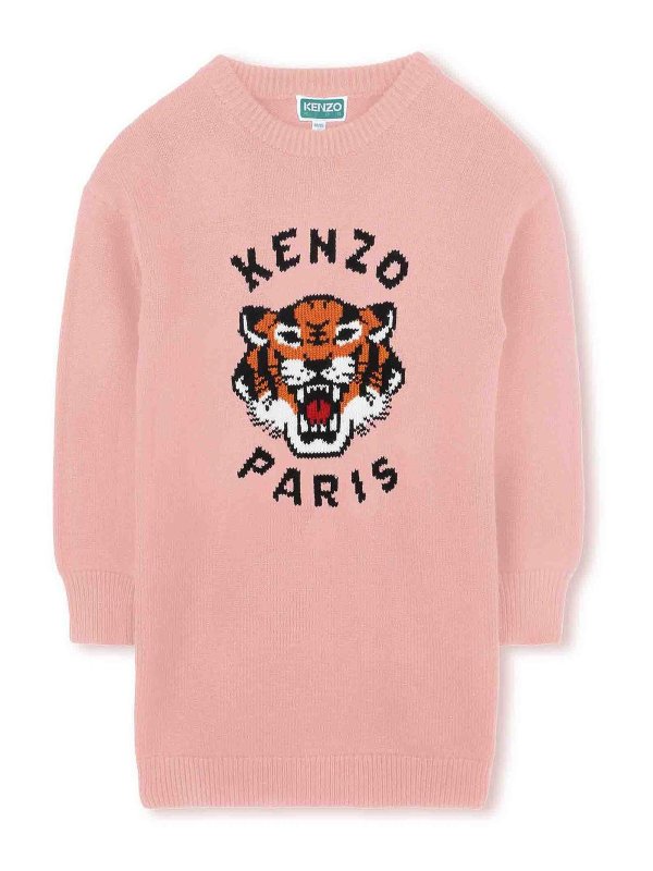 KENZO: knee length dresses - Wool Dress