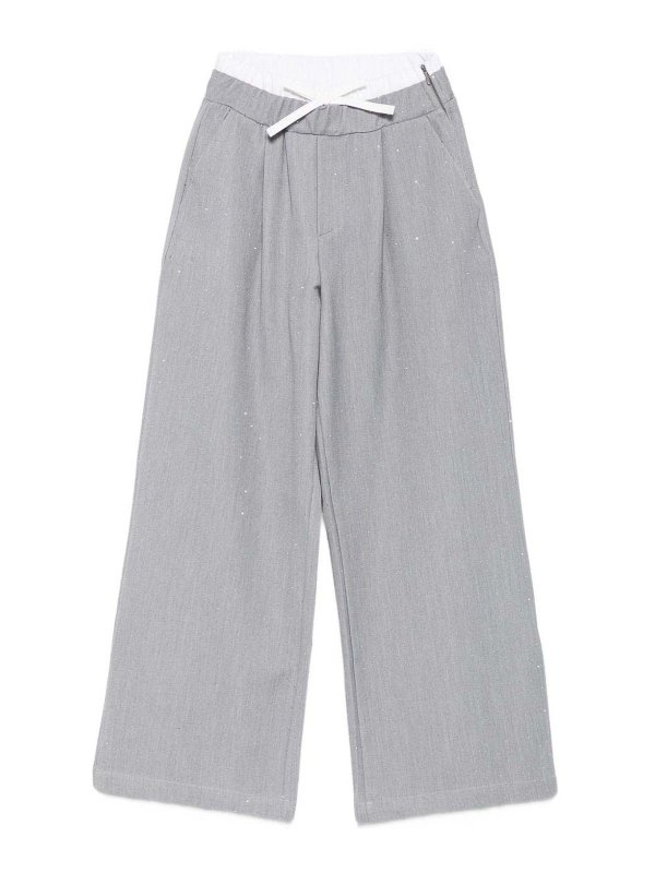 LULU BY MISS GRANT: Pantalones casual - Pantalón Casual - Gris