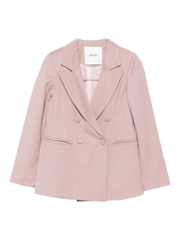 LULU BY MISS GRANT: Vestes de costume - Blazer - Couleur Chair