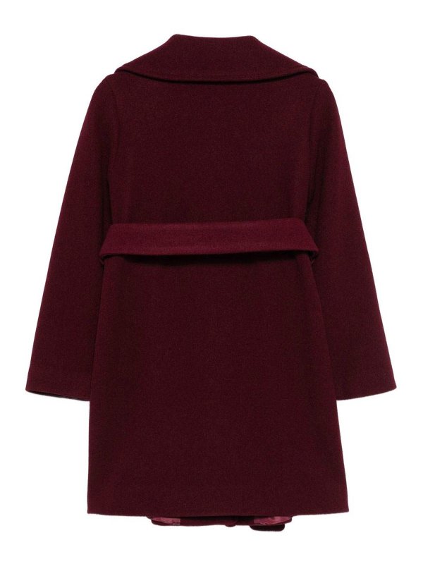 LULU BY MISS GRANT: knee length coats online - Coat With Belt