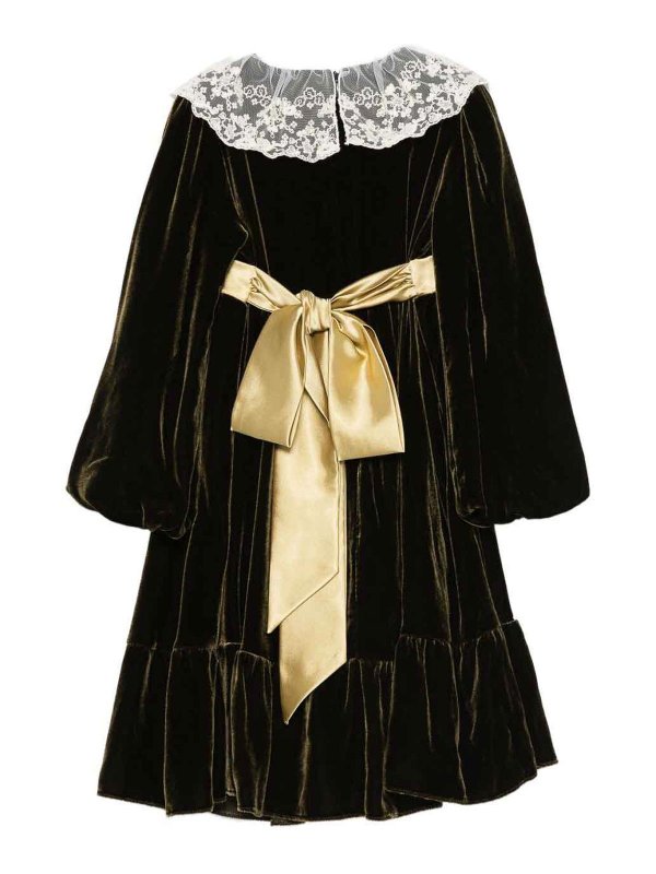 LA STUPENDERIA: Knee length skirts & Midi online - Dress with lace collar