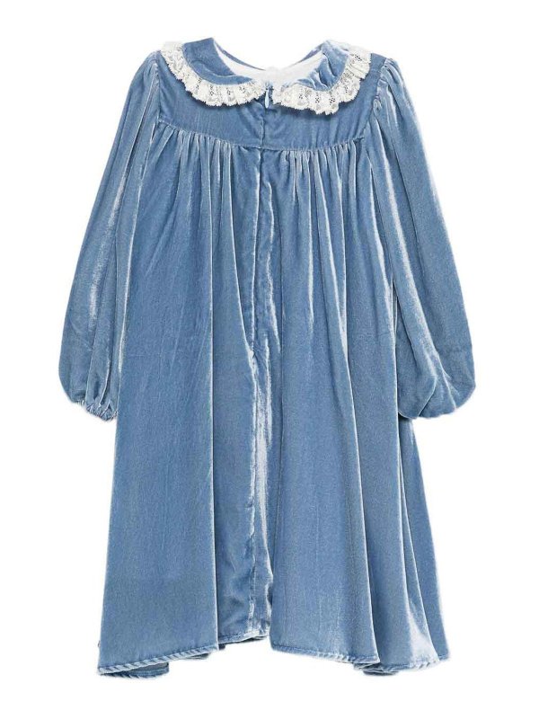 LA STUPENDERIA: ニーレングスドレス online - 膝丈ドレス - ブルー