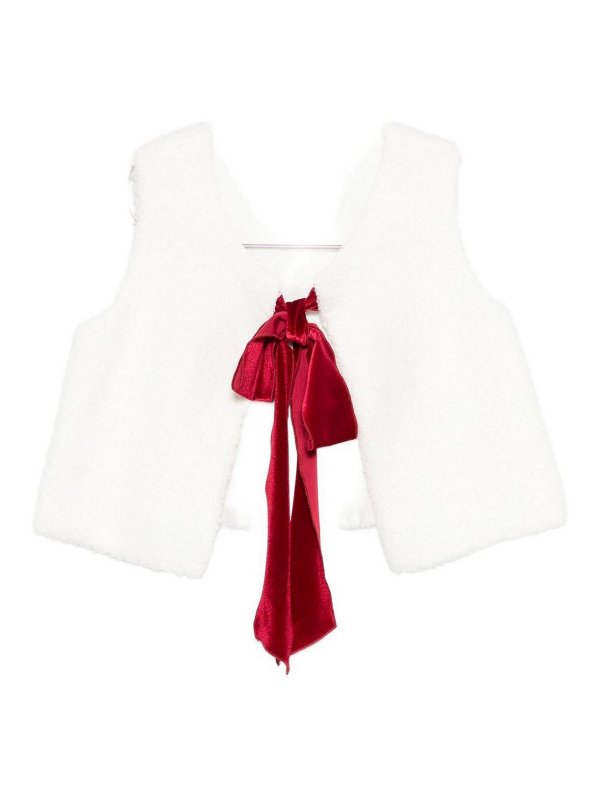 LA STUPENDERIA: waistcoats & gilets - Vest With Bow