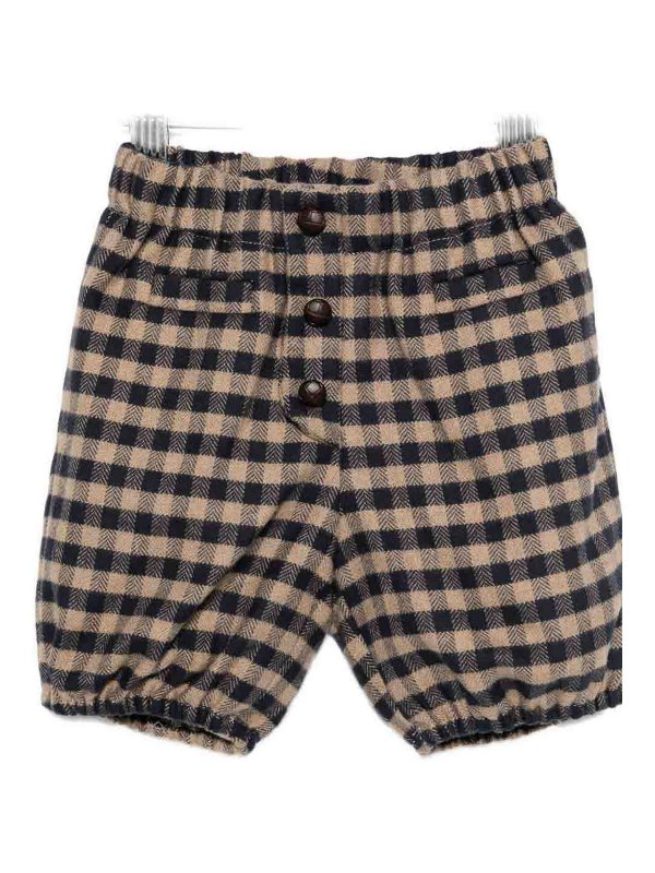 LA STUPENDERIA: Trousers Shorts online - Checked Shorts