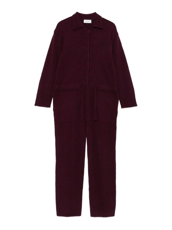LANEUS: ジャンプスーツ - ジャンプスーツ - ダークレッド