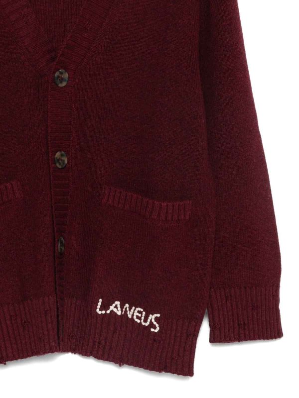 The Best Shops LANEUS: Cardigans - Cardigan - Rouge Brun