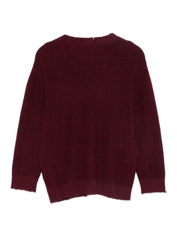 LANEUS: クルーネック online - クルーネック - ダークレッド