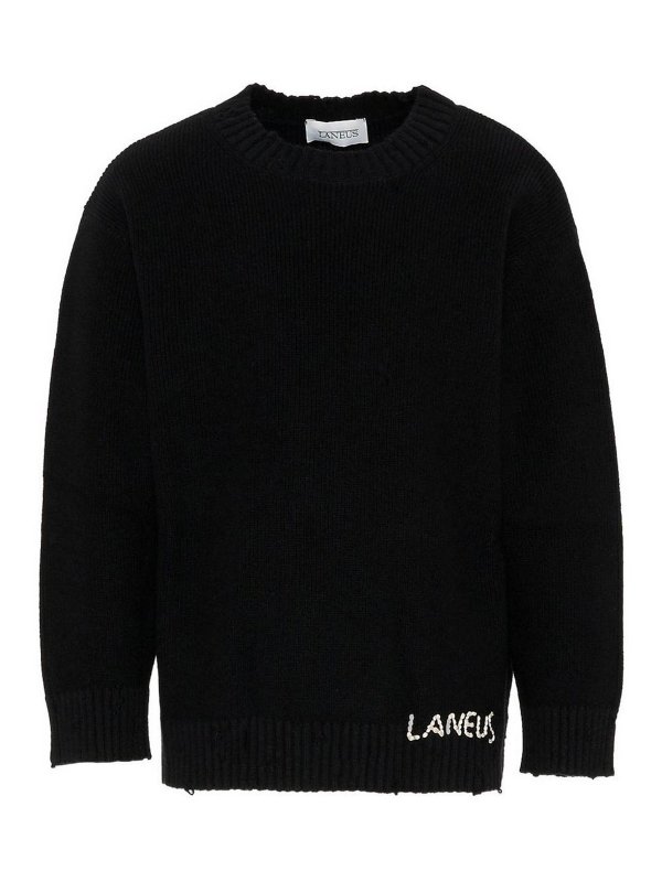 LANEUS: maglia collo rotondo - Pull Con Logo