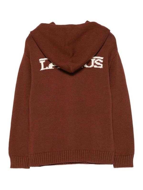 LANEUS: Suéteres con cuello pico online - Suéter Cuello Redondo - Marrón