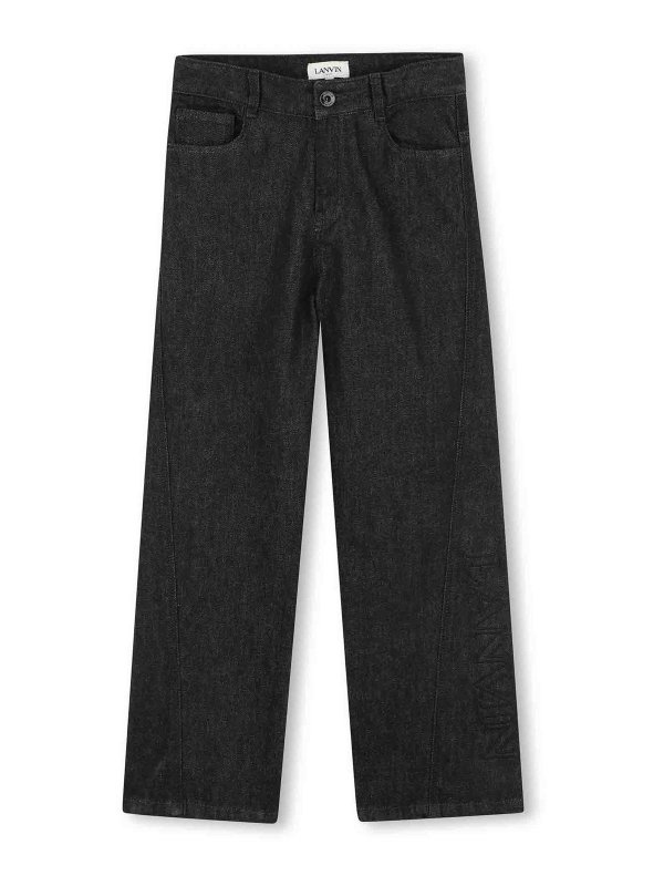 LANVIN: Straight Leg Jeans - Straight Leg Jeans - Schwarz