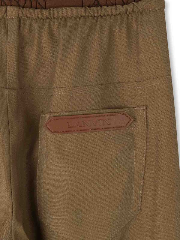 The Best Shops LANVIN: casual trousers - Trousers With Logo
