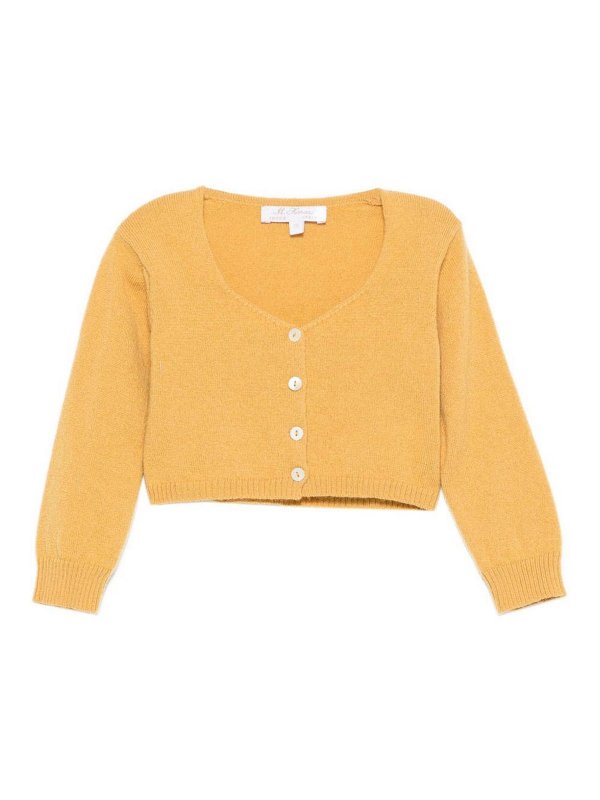 MARIELLA FERRARI: Cárdigans - Cárdigan - Amarillo