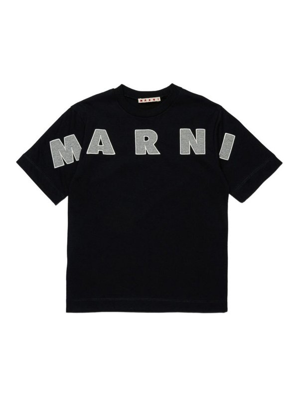 Marni: Tシャツ - Tシャツ - 黒