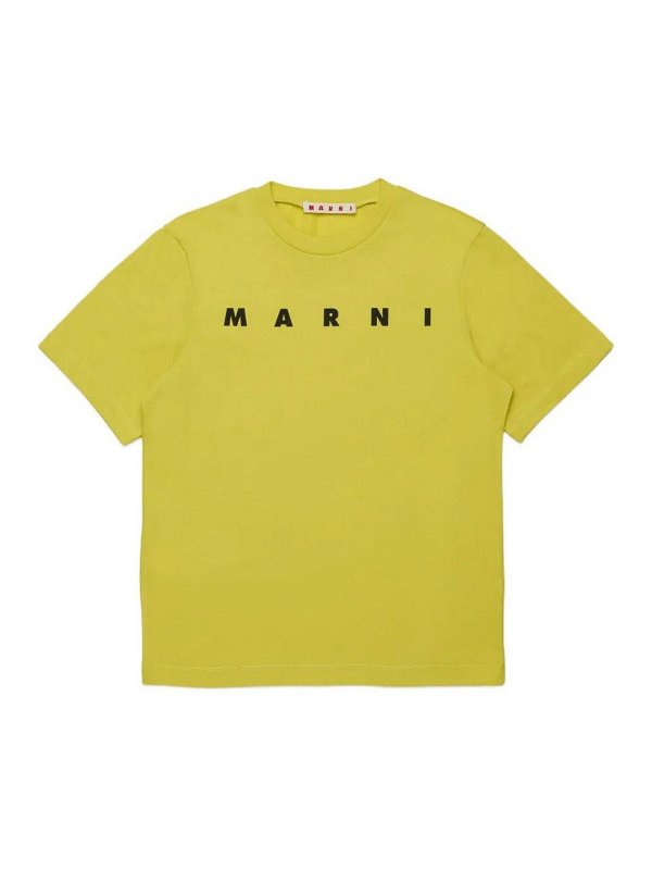 Marni: T-shirts - T-Shirt - Gelb