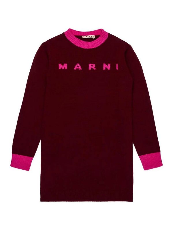 Marni: knee length dresses - Dress With Logo