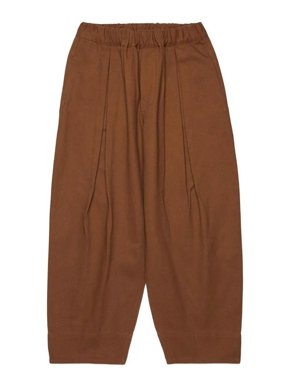 Marni: Pantalons casual - Pantalons Décontractés - Marron