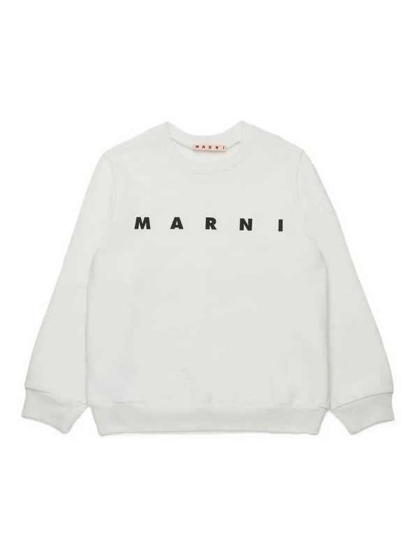 Marni: Sweatshirts und Pullover - Sweatshirt - Weiß