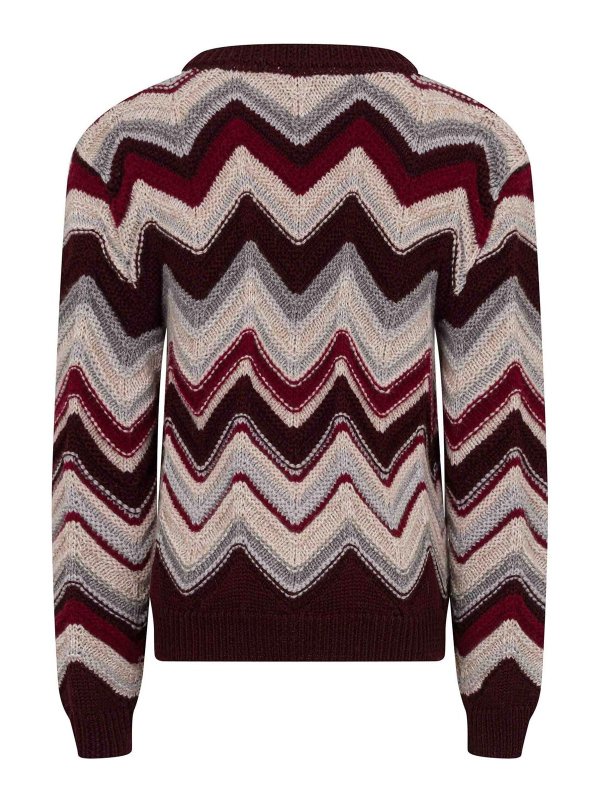 MISSONI: Strickpullover mit Rundhalsausschnitt online - Rundhalspullover - Bunt