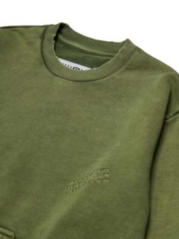 The Best Shops MM6 MAISON MARGIELA: Sweatshirts & Sweaters - Sweatshirt With Logo