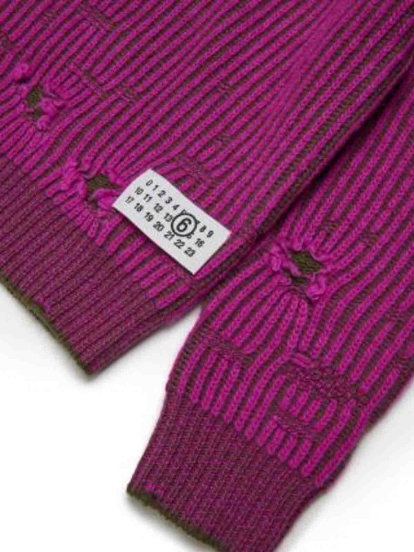 クルーネック - 紫 shop online: MM6 MAISON MARGIELA