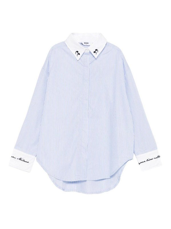 M.S.G.M. KIDS: shirts - Striped Shirt