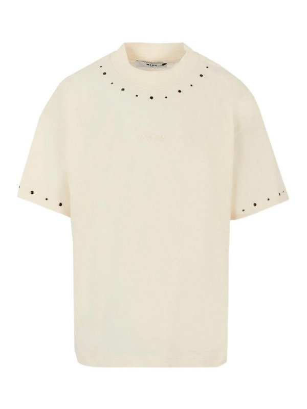 M.S.G.M. KIDS: t-shirts - Studded T-Shirt