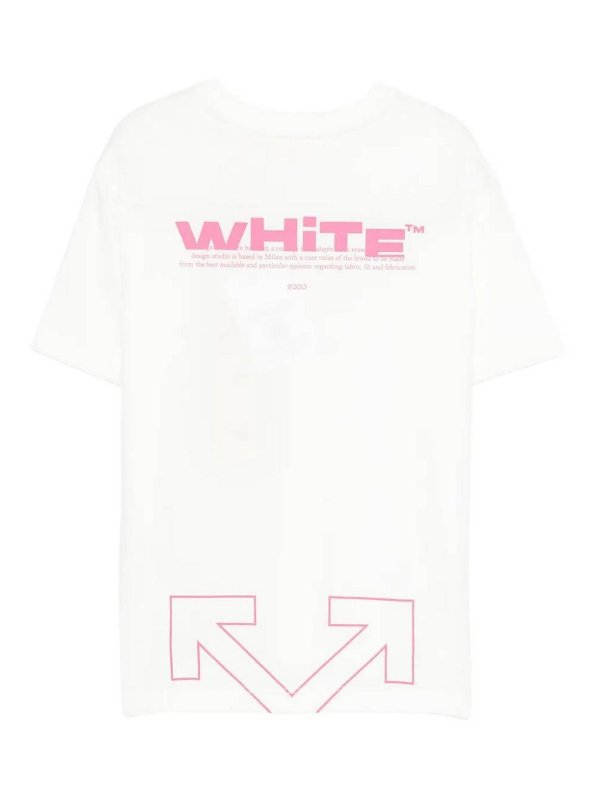 OFF-WHITE: t-shirts online - T-Shirt With Logo
