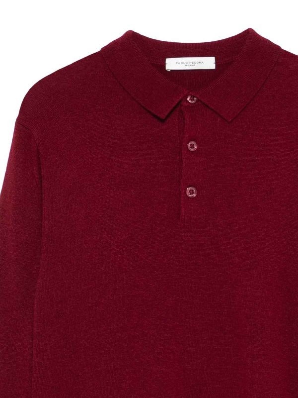 The Best Shops Paolo Pecora: Polos  - Polo - Rouge Brun