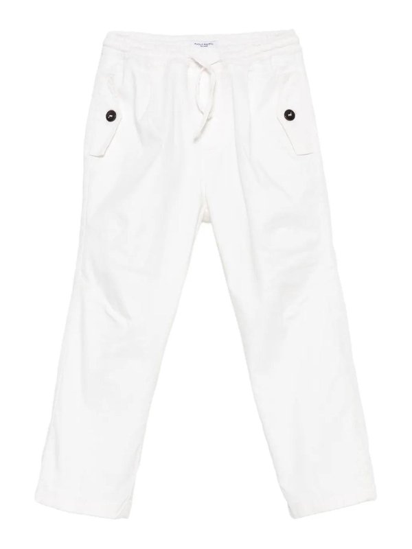 Paolo Pecora: カジュアルトラウザー - カジュアルパンツ - 白