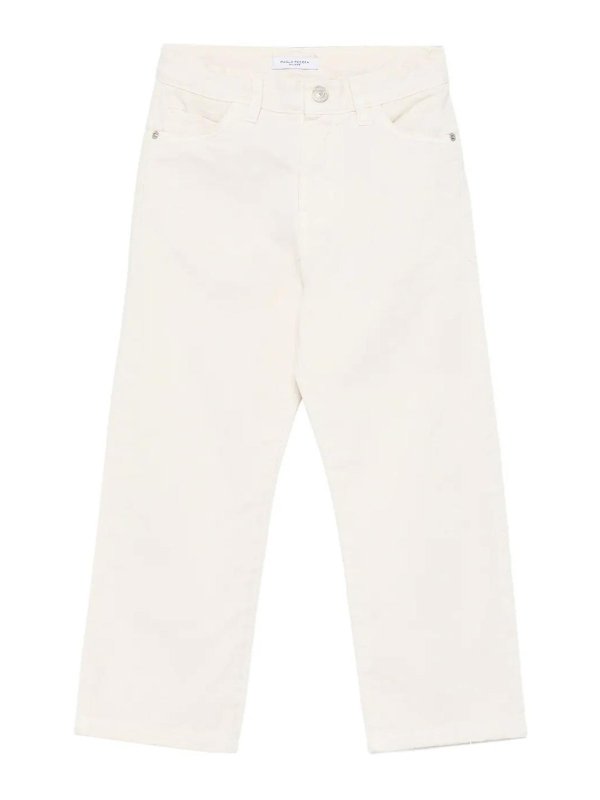 Paolo Pecora: Jeans Rectos - Vaqueros Rectos - Blanco
