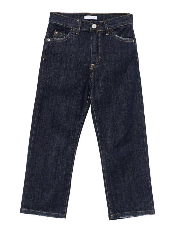 Paolo Pecora: Straight Leg Jeans - Straight Leg Jeans - Blau