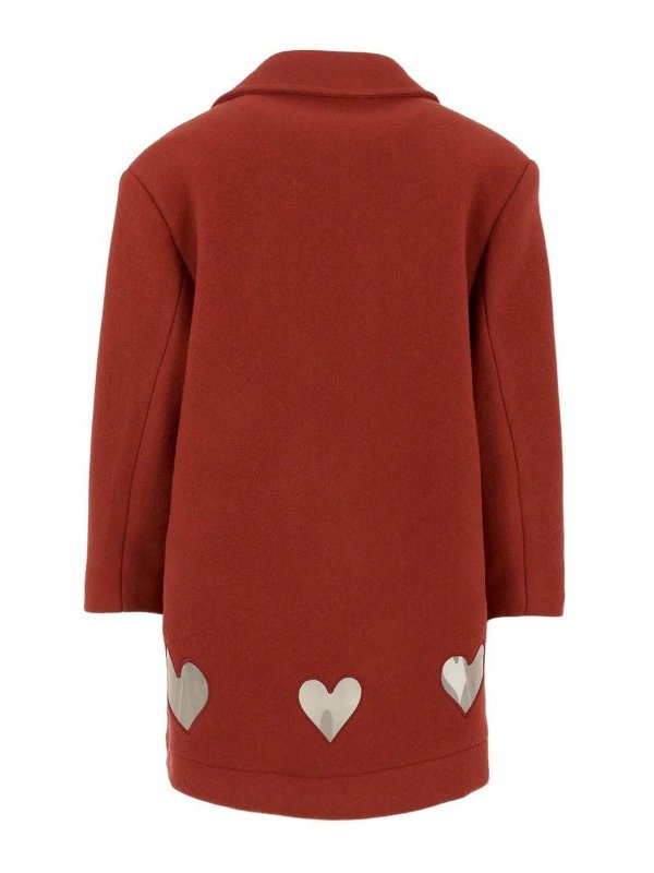 Simonetta: knee length coats online - Coat With Transparencies