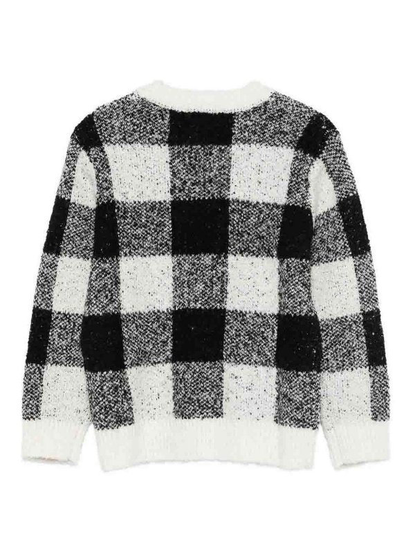 Stella McCartney Kids: Strickpullover mit Rundhalsausschnitt online - Rundhalspullover - Schwarz