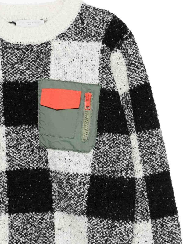 The Best Shops Stella McCartney Kids: Strickpullover mit Rundhalsausschnitt - Rundhalspullover - Schwarz
