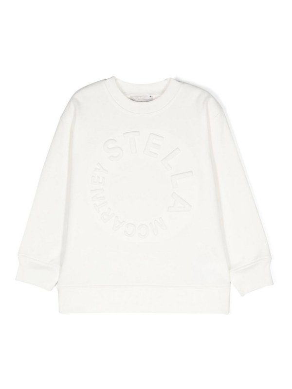 Stella McCartney Kids: Sweatshirts & Pulls - Sweat-Shirts - Crème