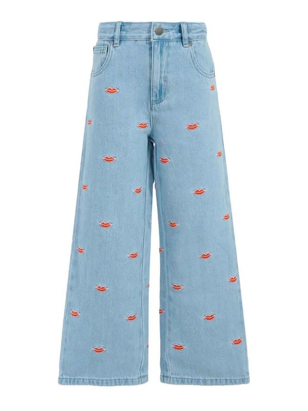 Stella McCartney Kids: straight leg jeans - Jeans