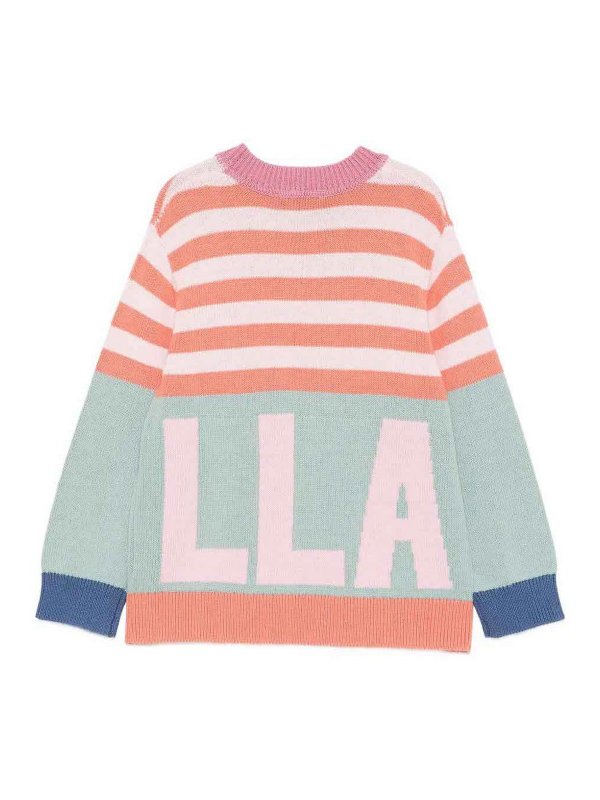 Stella McCartney Kids: crew necks online - Pullover with logo