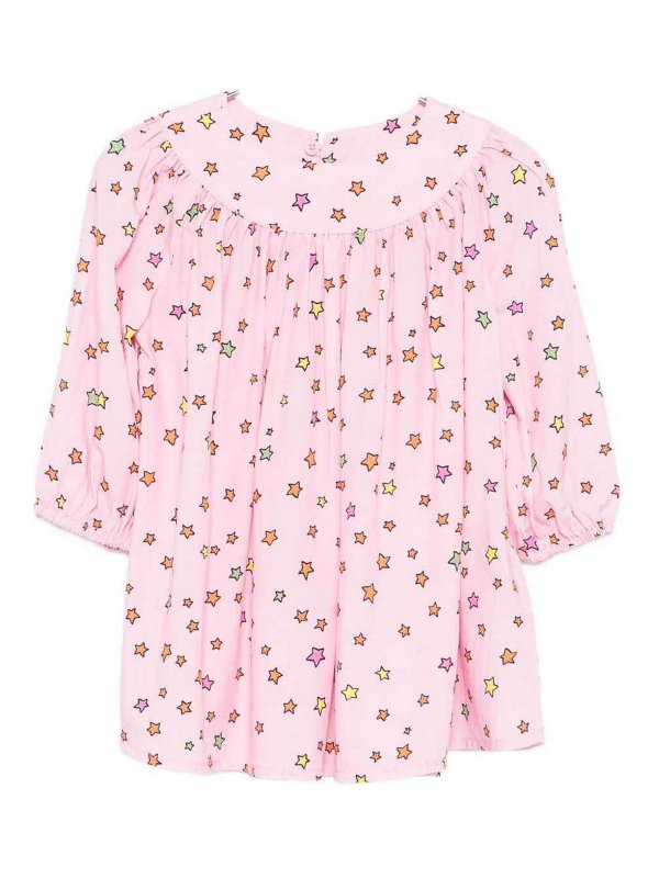 Stella McCartney Kids: ニーレングスドレス - 膝丈ドレス - ヌードカラー