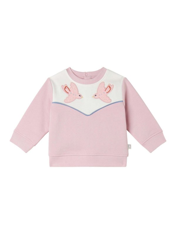 Stella McCartney Kids: Sweatshirts & Sweaters - Sweatshirt With Birds