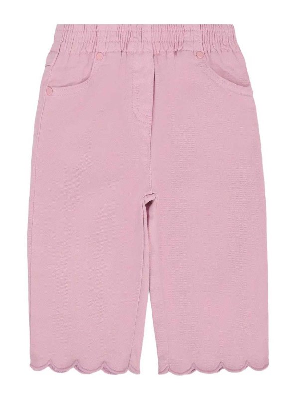 Stella McCartney Kids: カジュアルトラウザー - カジュアルパンツ - ヌードカラー