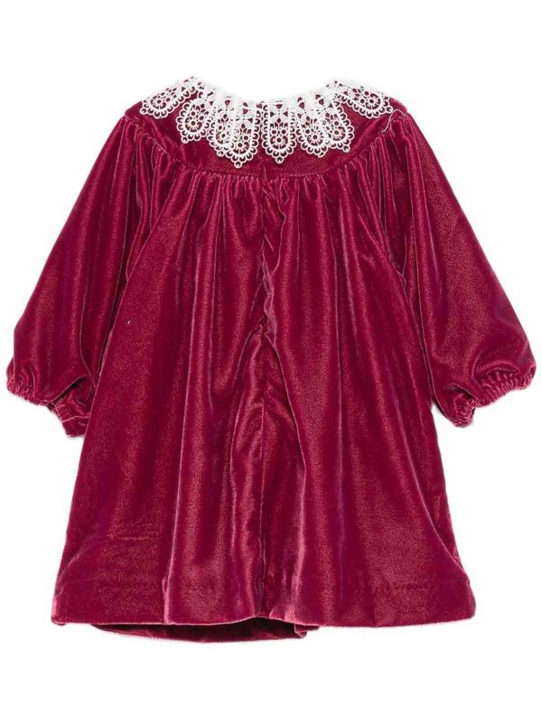 TARTINE ET CHOCOLAT: knee length dresses online - Velvet Dress