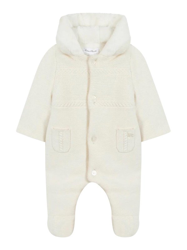 TARTINE ET CHOCOLAT: Abrigos de borreguito y piel  - Abrigo De Piel - Blanco